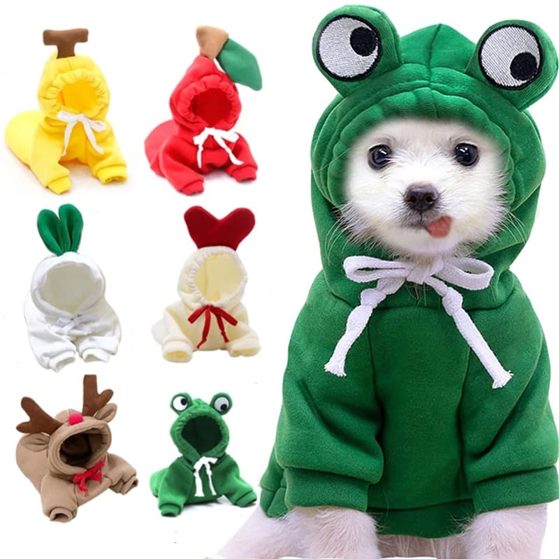 Cozy Fruit Fleece Pet Hoodie - alternate view