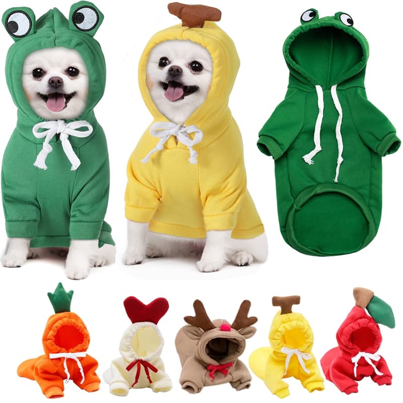 Cozy Fruit Fleece Pet Hoodie